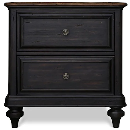 Drawer Nightstand With 2 Drawers